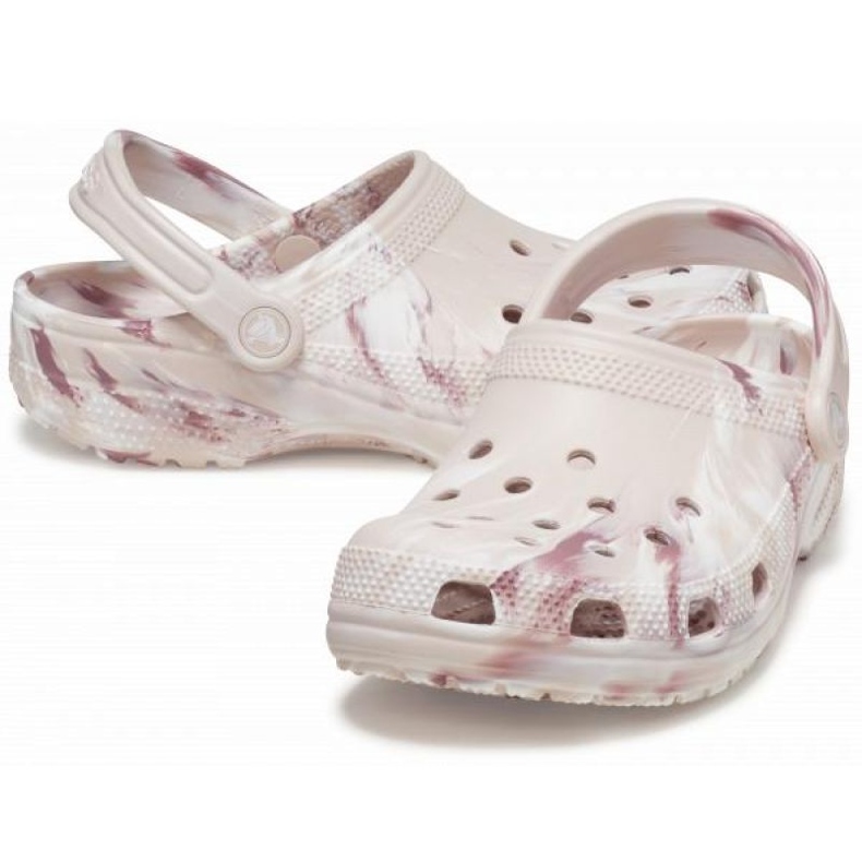 Slapi Crocs Classic Marbled Clog 206867-6WS bej 1