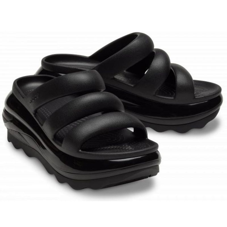Slapi Crocs Mega Crush Triple Strap 209842-001 negru 1