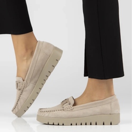 Filippo DP3334/24 Mocasini din piele bej 1