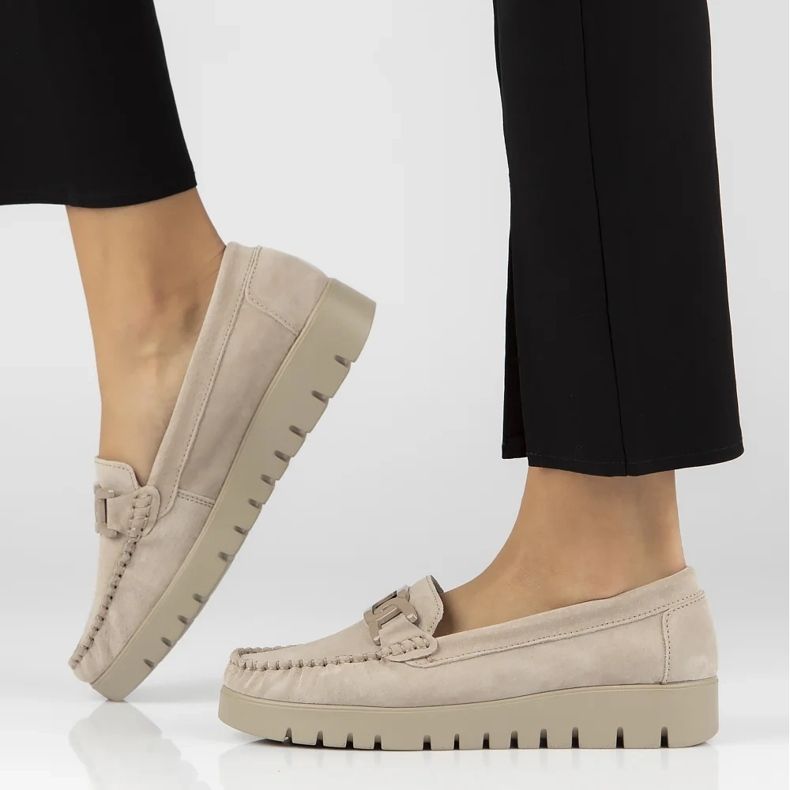 Filippo DP3334/24 Mocasini din piele bej 1