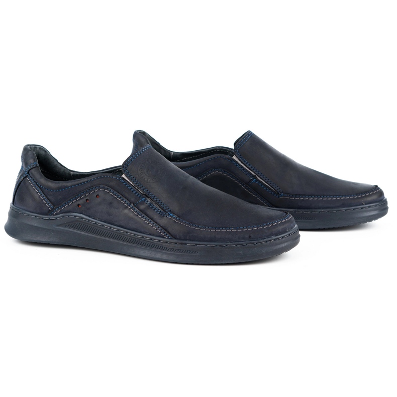 Antex Pantofi pentru bărbați Slip-On Slip-On 216Gt Navy Blue albastru 2