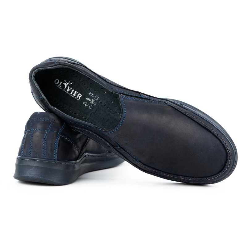 Antex Pantofi pentru bărbați Slip-On Slip-On 216Gt Navy Blue albastru 3