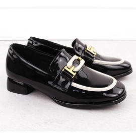 Pantofi dama din piele lords, negri Artiker 55C0104 negru 2