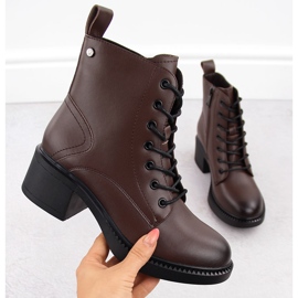 Botine de dama maro piele Vinceza 66722 1 Botine de dama maro piele Vinceza 66722 1