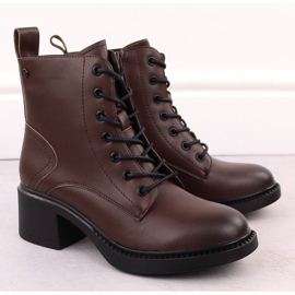 Botine de dama maro piele Vinceza 66722 2 Botine de dama maro piele Vinceza 66722 2