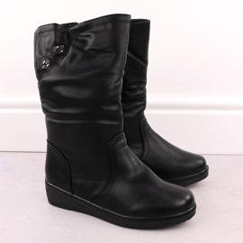Botine izolate dama, negre, T.Sokolski SCA273 negru 1
