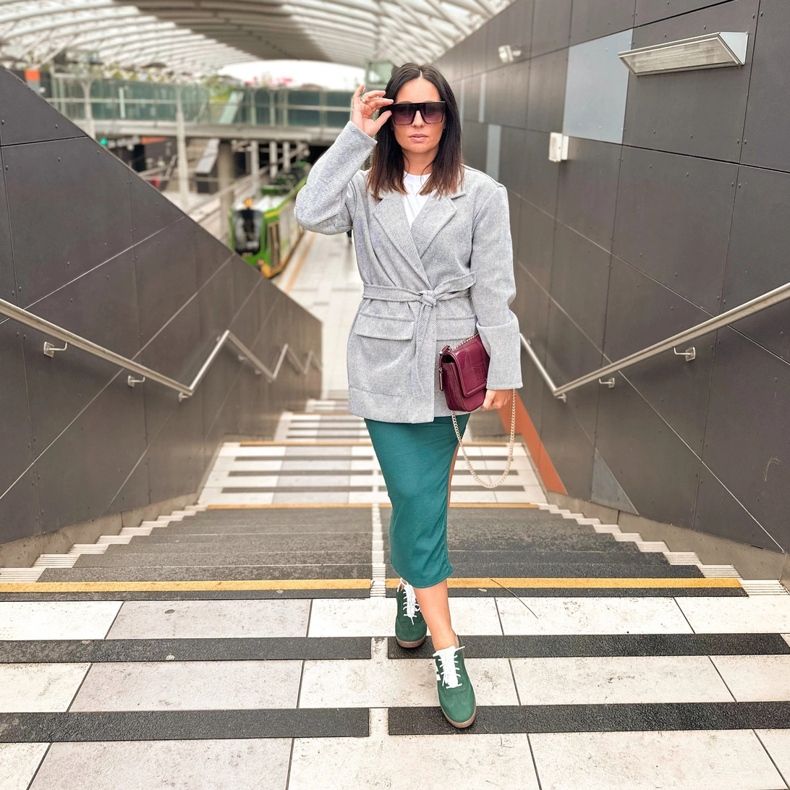 Olivier Pantofi de dama din piele, adidasi Style 1259, verde 1 Olivier Pantofi de dama din piele, adidasi Style 1259, verde 1