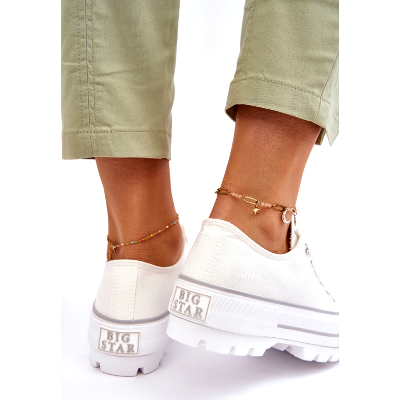 Pantofi de sport cu platformă din material Big Star LL274150 Alb 3