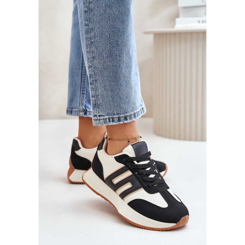 Pantofi de damă, pantofi sport pe platformă, Thari negru 2