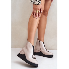 S.Barski Cizme cu pană patentate izolate D&A MR880-136 Bej 2 S.Barski Cizme cu pană patentate izolate D&A MR880-136 Bej 2