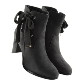 Gri Cizme cu toc înalt C100 gri 2