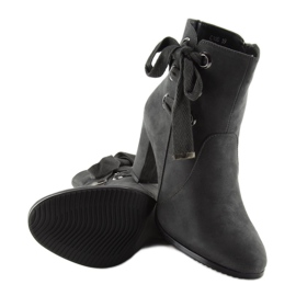 Gri Cizme cu toc înalt C100 gri 1