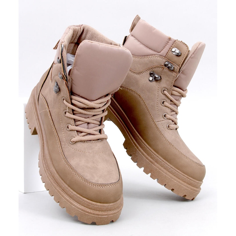 Botine Mathen Khaki trapper bej 1