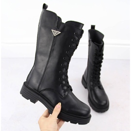 Cizme de munca dama piele neagra Filippo DBT6302 negru 1