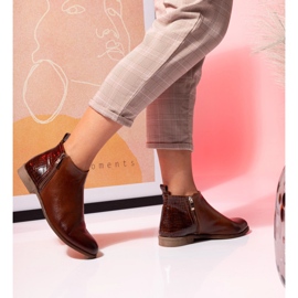 BUTDAM Cizme de toamna Btz din piele maro Aurora 1