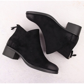 Botine izolate de dama, negre, Potocki 12472 negru 3