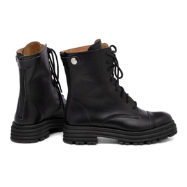 Genți de damă din piele neagră Butdam WOR1 negru 1