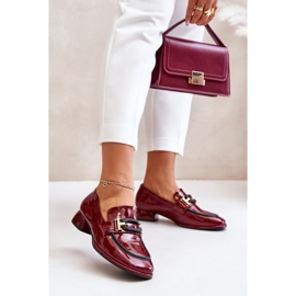 Pantofi damă patentați pe bloc Artiker 55C0103 Burgundy roșu 2 Pantofi damă patentați pe bloc Artiker 55C0103 Burgundy roșu 2