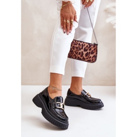 Pantofi Mocasini De Dama Zazoo 20176, Piele Naturala, Negru 2