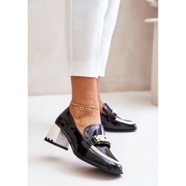 Pantofi De Dama Lacuiti Pe Toc Inalt Cu Decorat Artiker 55C1002 Negru 2