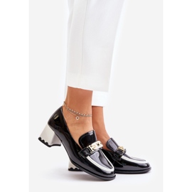 Pantofi De Dama Lacuiti Pe Toc Inalt Cu Decorat Artiker 55C1002 Negru 1