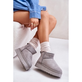 Cizme de zapada cu platforma de dama izolate cu blana, Xamella gri 2 Cizme de zapada cu platforma de dama izolate cu blana, Xamella gri 2