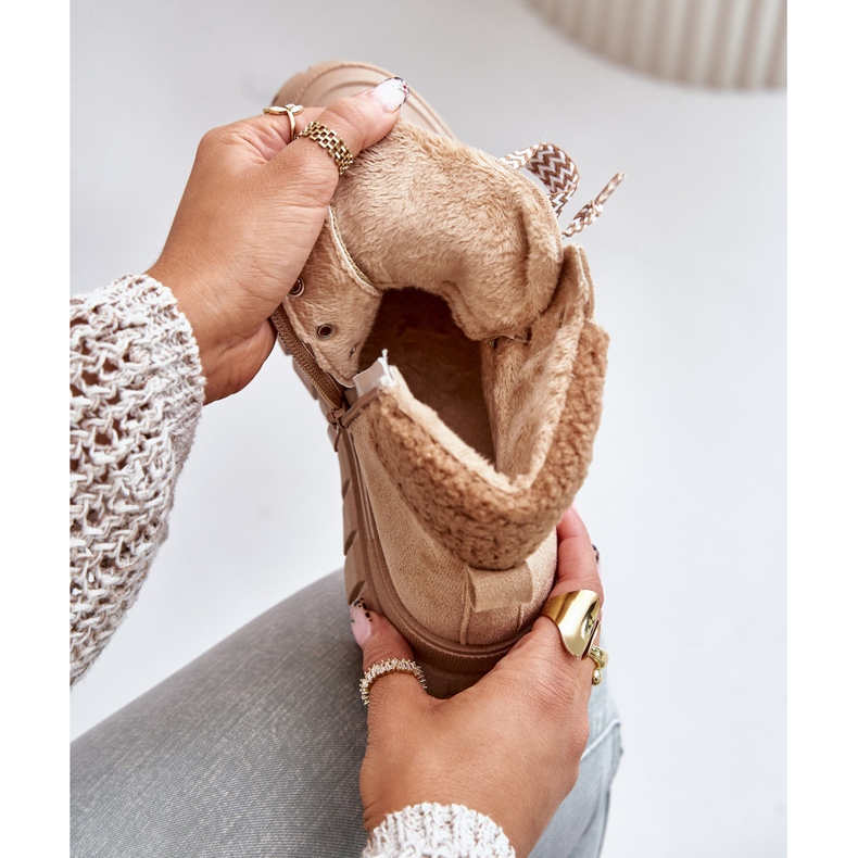 Cizme izolate Trapper pentru damă pe platformă, maro Alcyhen 2 Cizme izolate Trapper pentru damă pe platformă, maro Alcyhen 2