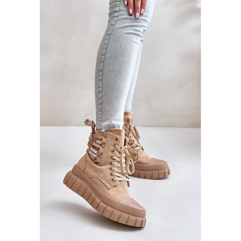 Cizme Maro Dama Pe Platforma Cu Sireturi Decorative Edidda 2 Cizme Maro Dama Pe Platforma Cu Sireturi Decorative Edidda 2