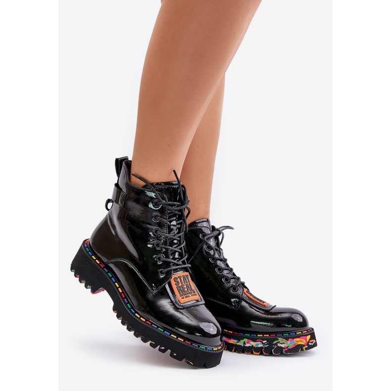 Cizme Trapper De Damă Brevet Cu Fermoar Piele Artiker 55C0517 Negru 1 Cizme Trapper De Damă Brevet Cu Fermoar Piele Artiker 55C0517 Negru 1