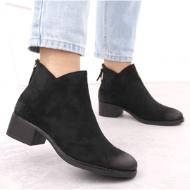 Botine izolate de dama, negre, Potocki 12472 negru 5
