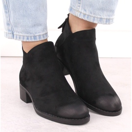 Botine izolate de dama, negre, Potocki 12472 negru 6
