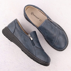 Pantofi de damă confortabili, înalți, bleumarin Potocki 90308 albastru 3