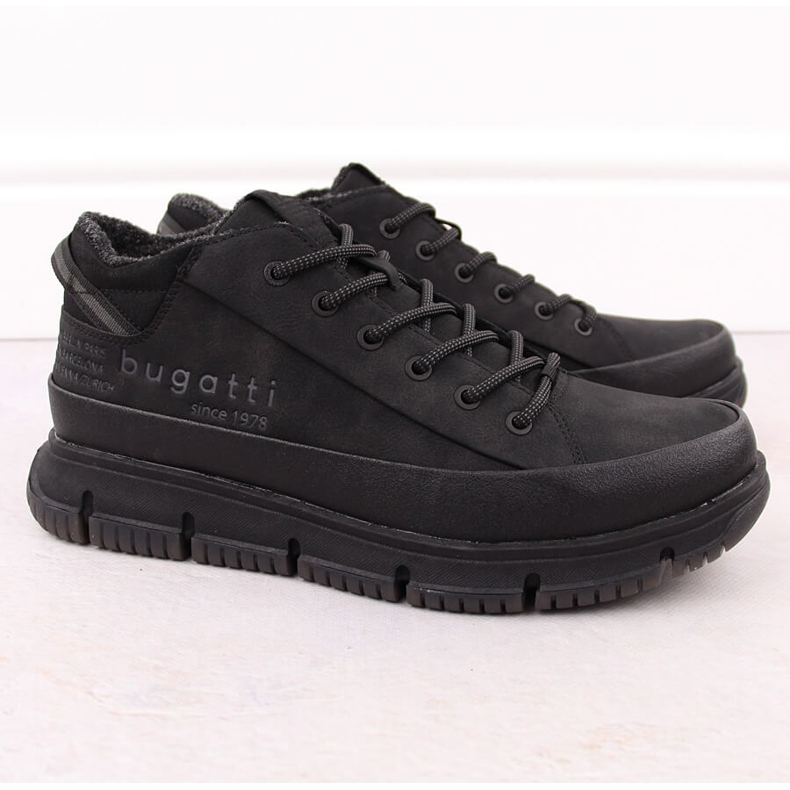 Cizme pentru bărbați înalte izolate, negre Bugatti OO153100 negru 1 Cizme pentru bărbați înalte izolate, negre Bugatti OO153100 negru 1