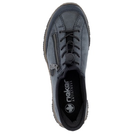 Pantofi slip-on de damă bleumarin Rieker N3267-14 albastru 1