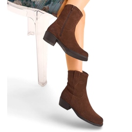 Ghete cowboy de damă din piele maro de la Sergio Leone BT284-S 2