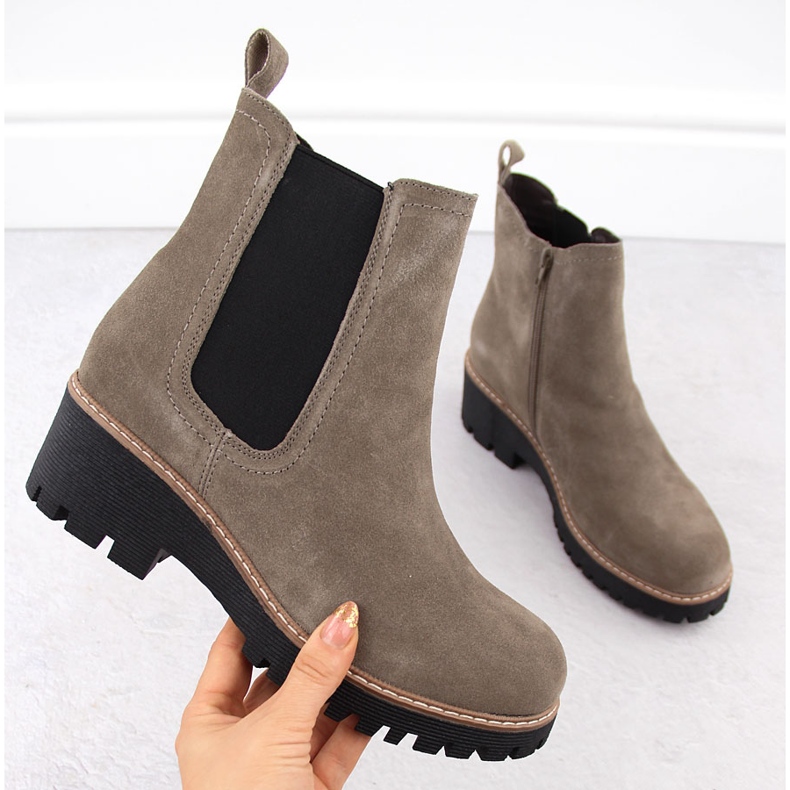 Botine dama piele taupe Filippo DBT4805 bej 1