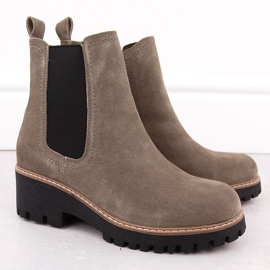 Botine dama piele taupe Filippo DBT4805 bej 2