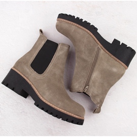 Botine dama piele taupe Filippo DBT4805 bej 3
