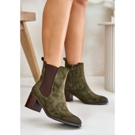Botine izolante de dama, verde inchis, Radeya 2