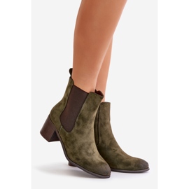 Botine izolante de dama, verde inchis, Radeya 1