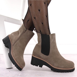 Botine dama piele taupe Filippo DBT4805 bej 4