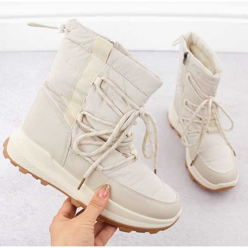 Cizme de zapada dama, bej Potocki 16321 1