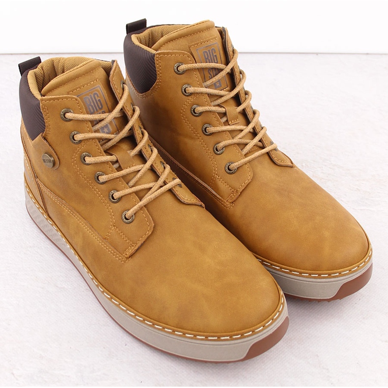 Tenisi negri înalți pentru bărbați Big Star OO174561 negru 2