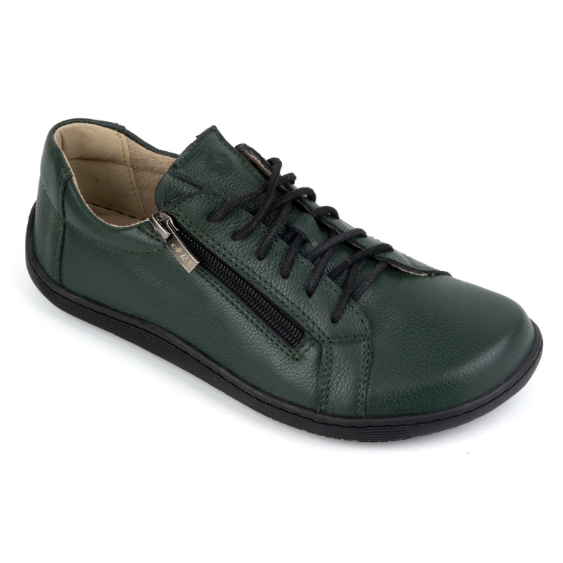 Olivier Pantofi de dama minimalisti din piele descult model 1243 verde 1 Olivier Pantofi de dama minimalisti din piele descult model 1243 verde 1