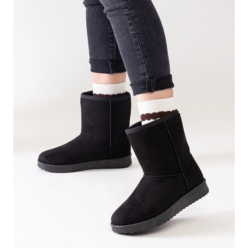 Cizme de zăpadă clasice Libero izolate negre negru 1