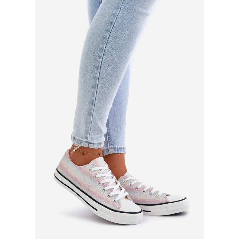 Pantofi de dama decorati cu paiete multicolore Nolrina 1