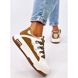 Adidasi de dama Allman Camel alb 5