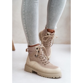 Botine de damă Rabaria Bej Trapper 3