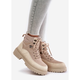 Botine de damă Rabaria Bej Trapper 1