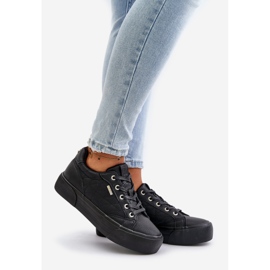 Pantofi de damă cu platformă izolată Big Star OO274A465 Negri negru 1